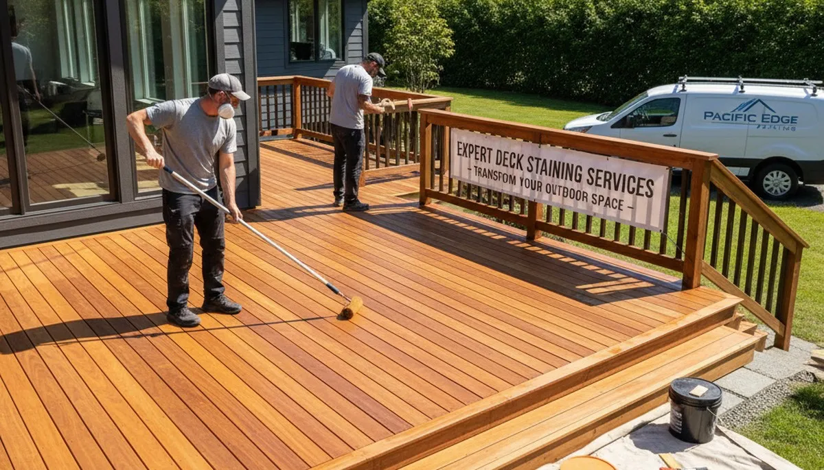 Professional deck staining and wood finishing in Sarasota, FL for durable outdoor protection