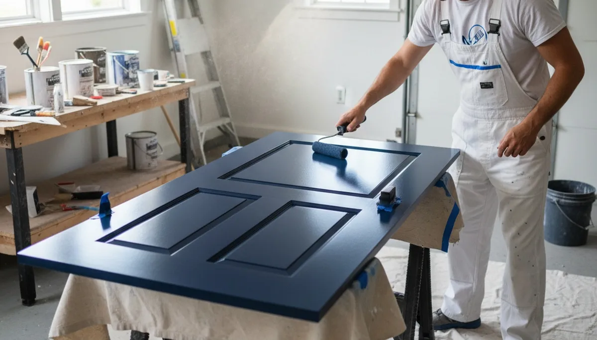 Professional door painting service by expert house painters in Sarasota, FL for lasting curb appeal