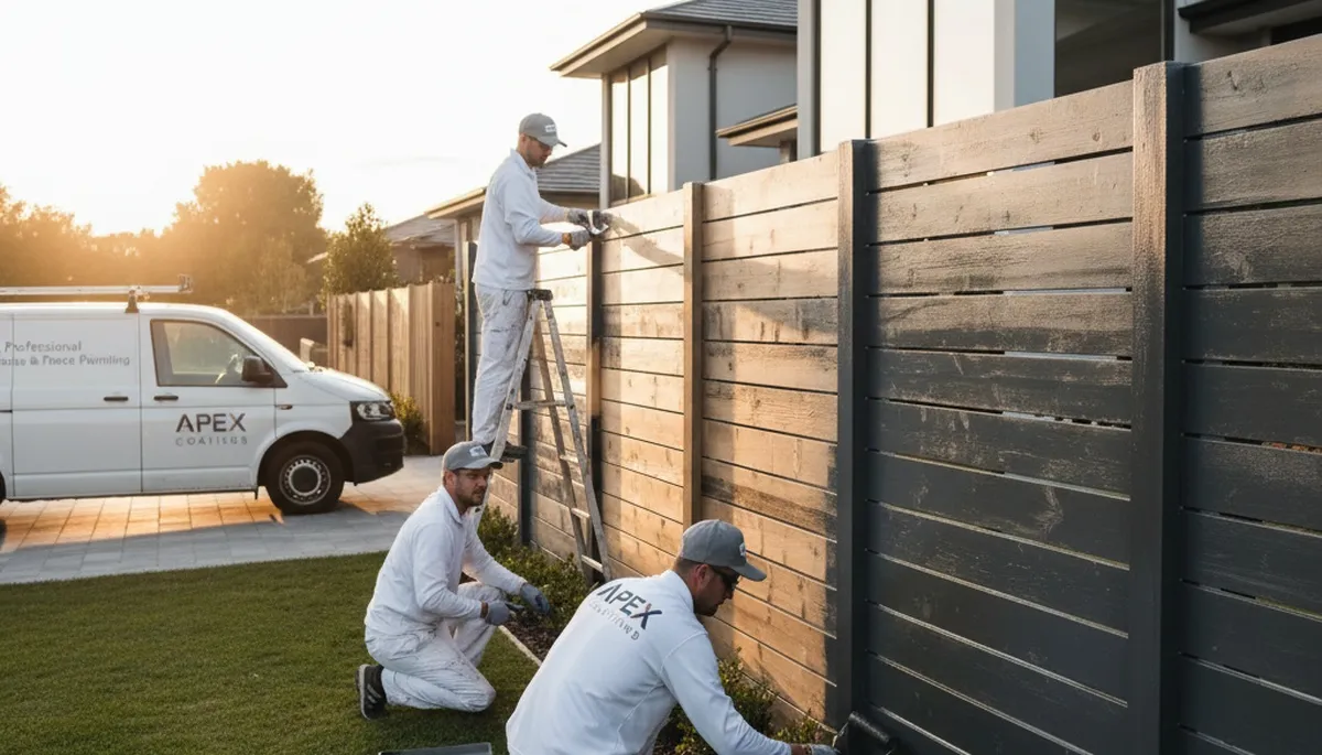 Professional fence painting in Sarasota, FL with weather-resistant finishes for lasting curb appeal