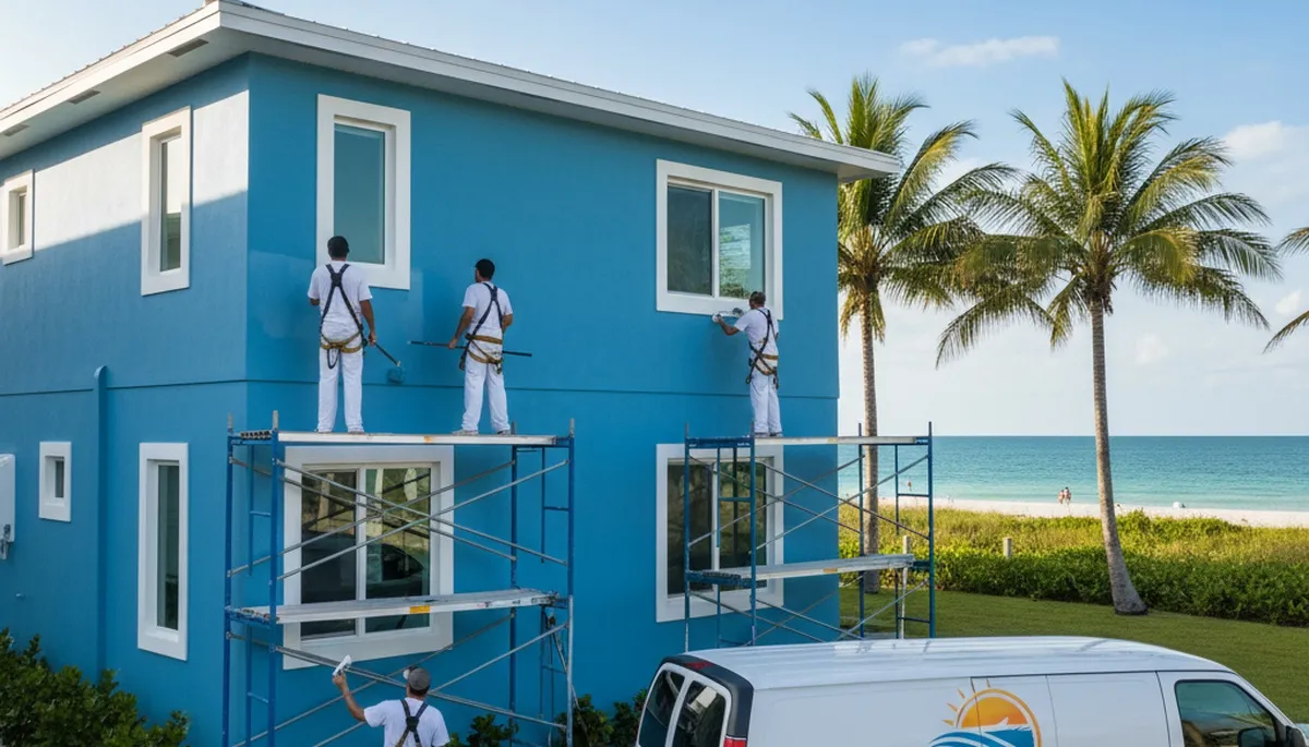 Professional house painting services in Sarasota, FL for residential exterior and interior homes