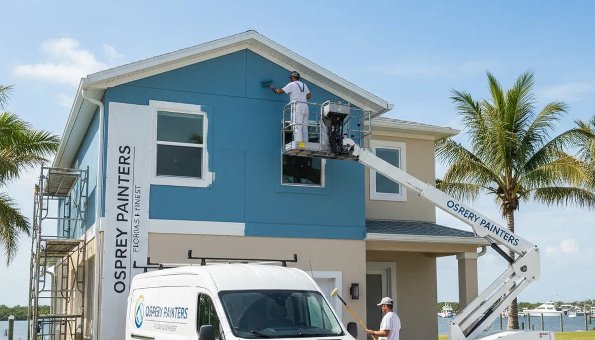 Professional house painting service in Sarasota, FL for residential exterior and interior painting