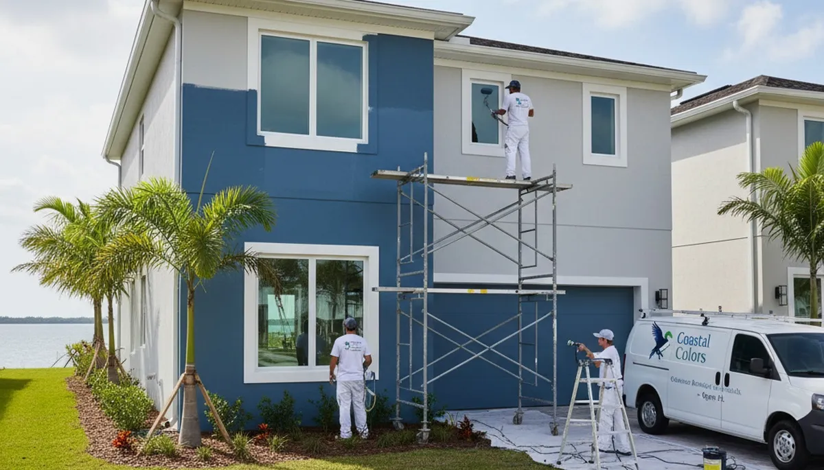 Professional house painting service in Sarasota, FL for residential exterior and interior projects