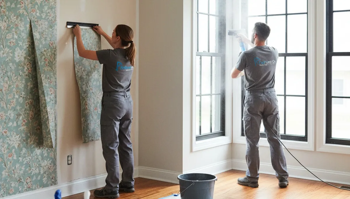 Professional wallpaper removal service in Sarasota FL for smooth, paint-ready interior walls